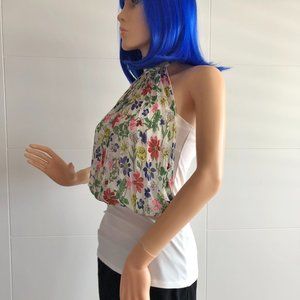 Floral halter top